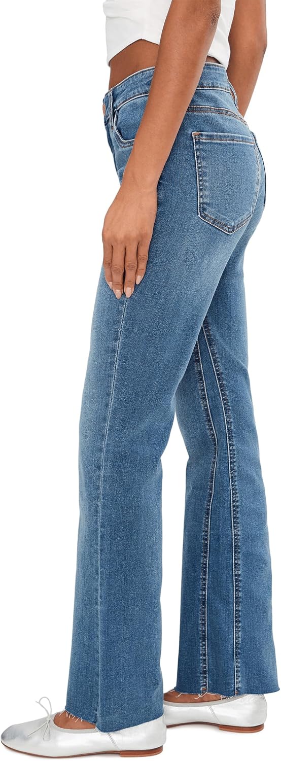 KUT from The Kloth Womens Kelly High-Rise Fab Ab Kick Flare Inset Leg in Senses
