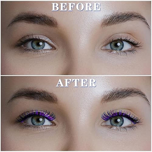 Miniatura 9 de Extensiones de pestañas postizas con purpurina, pestañas postizas para extensiones de pestañas, rizo D, pestañas para cosplay, pestañas