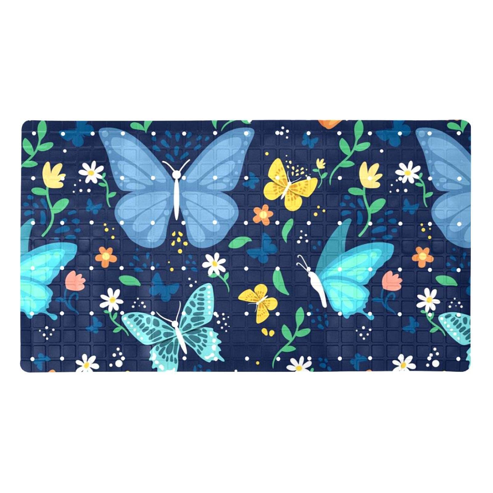 Tapis de bain antidérapant senior et enfant à ventouses