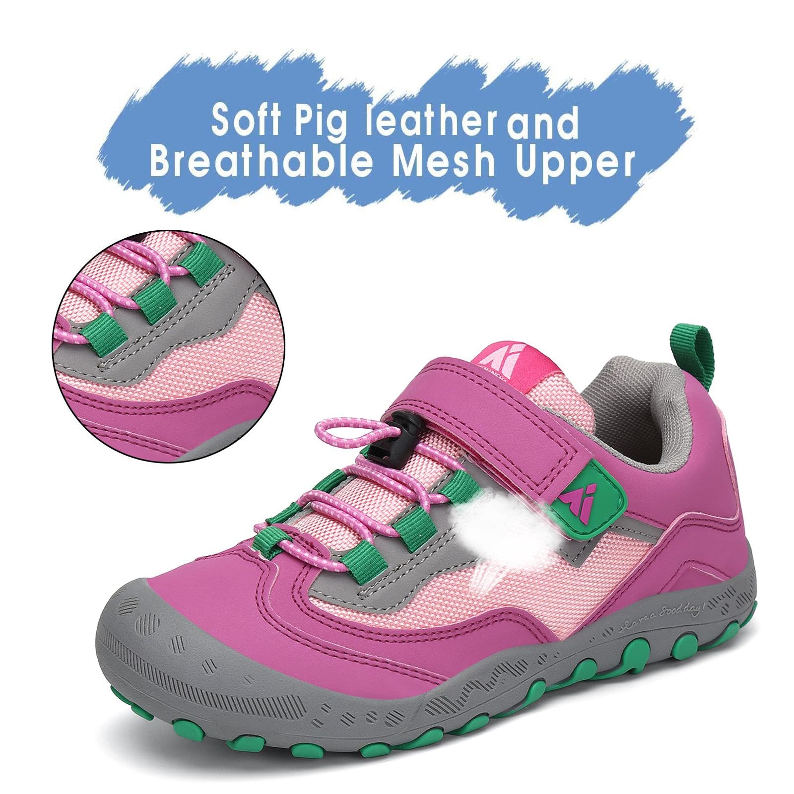 Mishansha Unisex Ligero Zapatillas de Deporte para Niños Niñas Sneakers Transpirable Cómodos Zapatos Casuales Tallas 24-38 EU — view 2