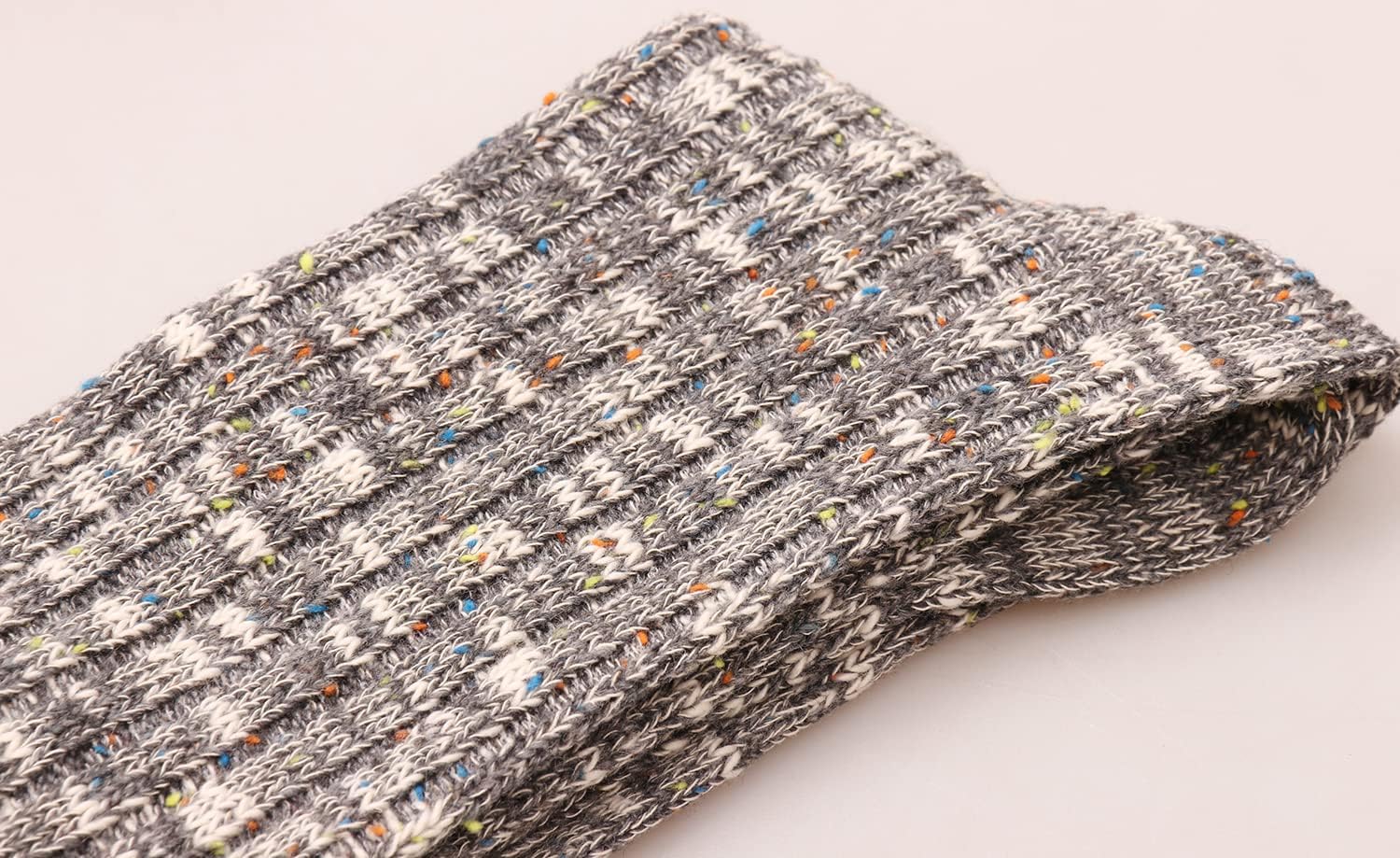 Galsang Vintage Thick Knit Wool Slouch Boots Crew Socks for Women Cotton Casual CrewSocks Gift Socks,Size 5-10,#B67 - Image 7