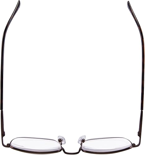 Miniatura 6 de EYEGUARD 2 pares de lentes de lectura con bisagra de resorte ultra transparentes para hombres y mujeres (+4.50+5.00 +5.50+6.00)