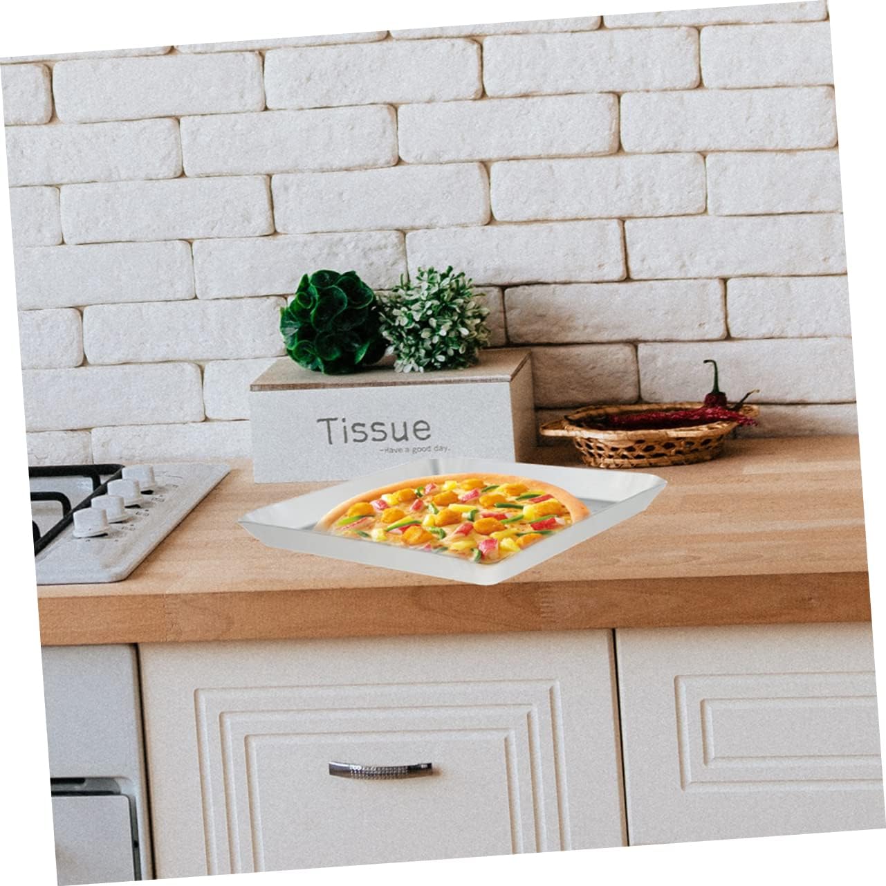 1pc Perforated Aluminum Alloy Pizza Baking Pan Practical Pizza Tray for Home Baking Easy Demoulding High Thermal Conductivity Energy Saving