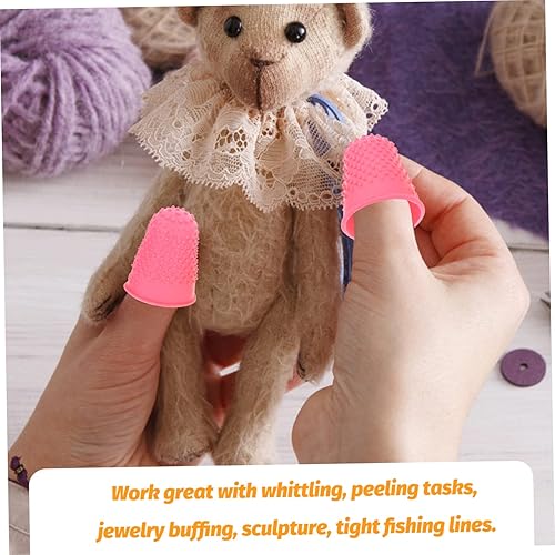 Miniatura 3 de Ciieeo 50 piezas de goma antideslizante para dedo, guantes de silicona de gel de silicona, guantes protectores de gel de silicona, puntas de dedos