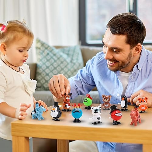 Vista 14 de 15 juguetes de Navidad para niños, rellenos de calcetines de Navidad, árbol de Navidad, juguete de cadena de relojería de Papá Noel, premios