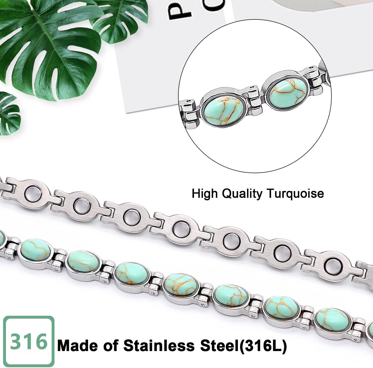 JEROOT Stainless Steel Magnetic Bracelets for Women Nigeria Ubuy