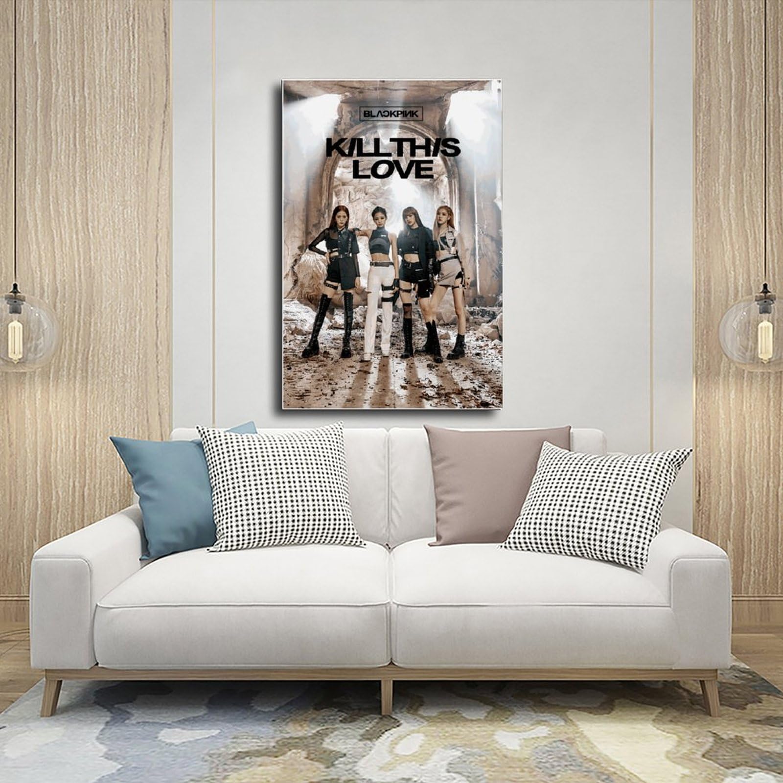 Poster Kpop Blackpink Sur Toile 30x45 Cm - Décoration Murale Sans Cadre Pour Chambre, Salon - Style Déco Fan