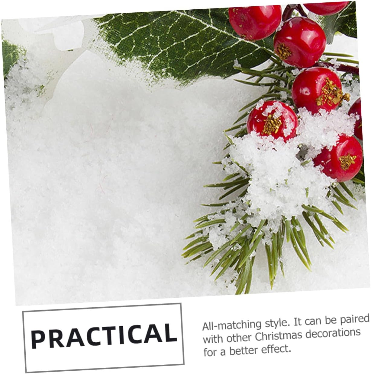 STOBAZA Festive Fake Snowflakes Artificial Christmas Tree Decor Simulation Cotton
