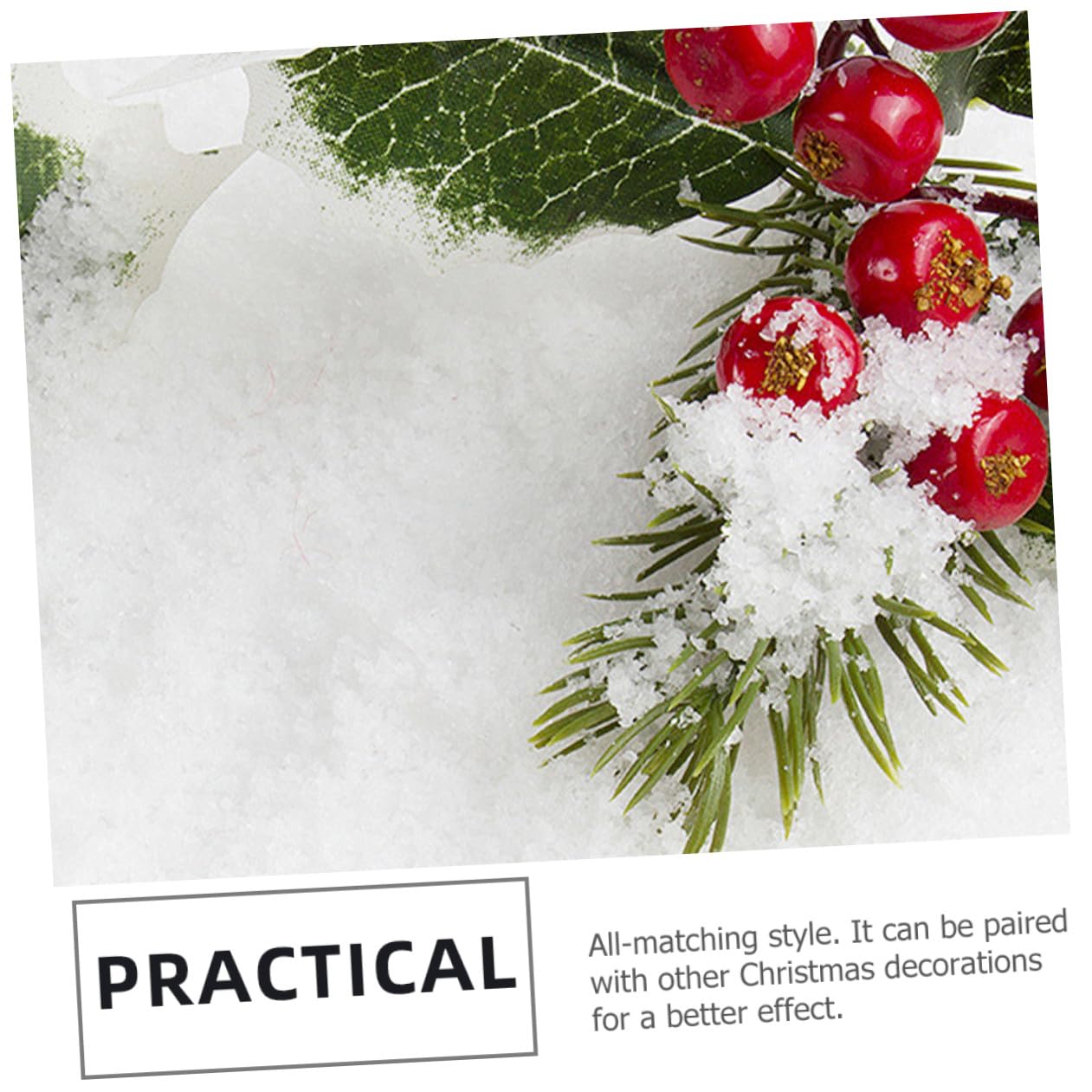 ABOOFAN 3 Packungen Künstliches Schneepulver Weihnachtsbaum Weihnachtsdekor Schneespielzeug Weihnachtsschneekugeln Kunstschnee Schneeflockendekor Schneekugel Set Gefälschte Schneebälle