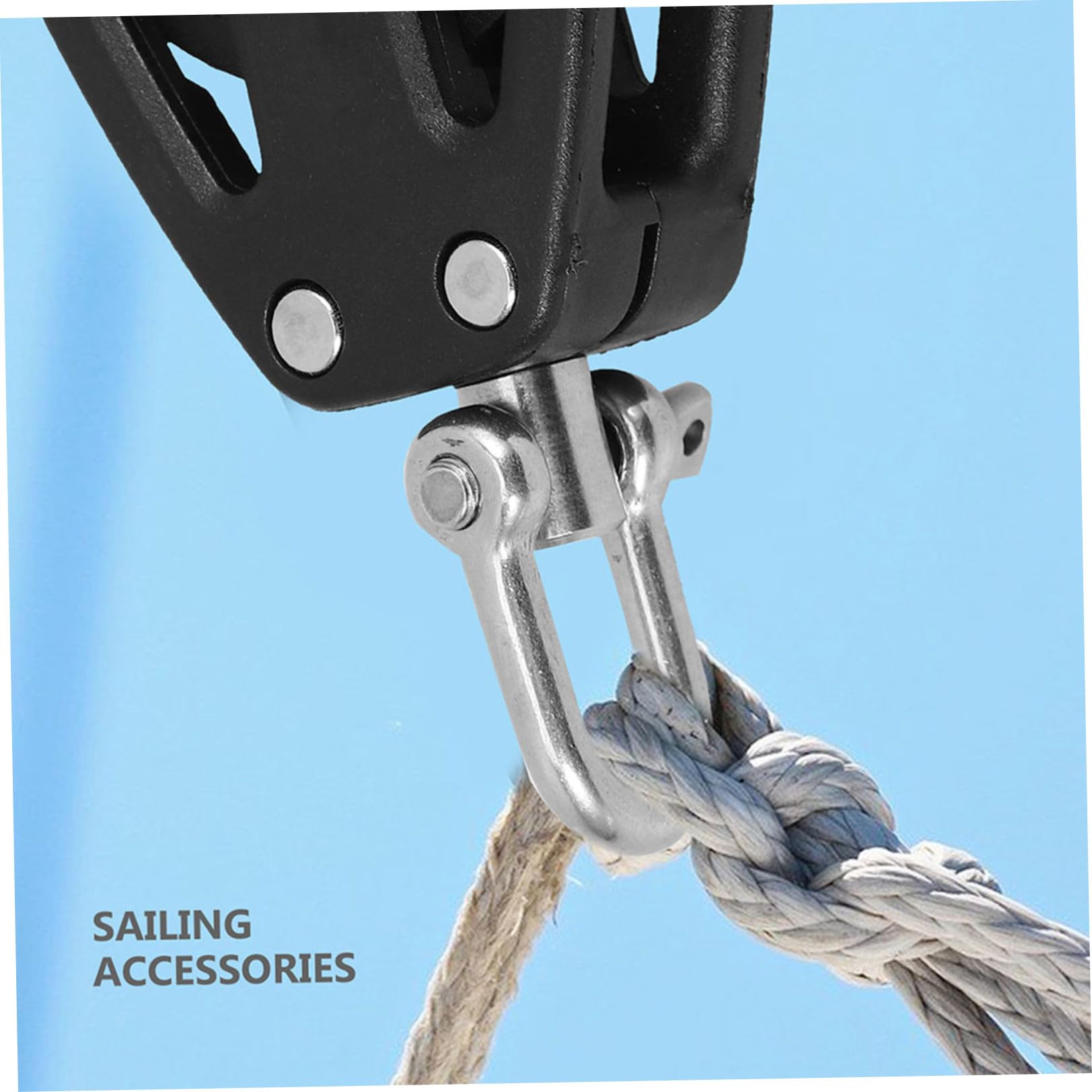 BESTonZON 3 Stück Nylon Edelstahl Riemenscheiben mit Kugellager für Seilzugsystem Fitnessstudio und Bootsseile Vielseitig und Langlebig