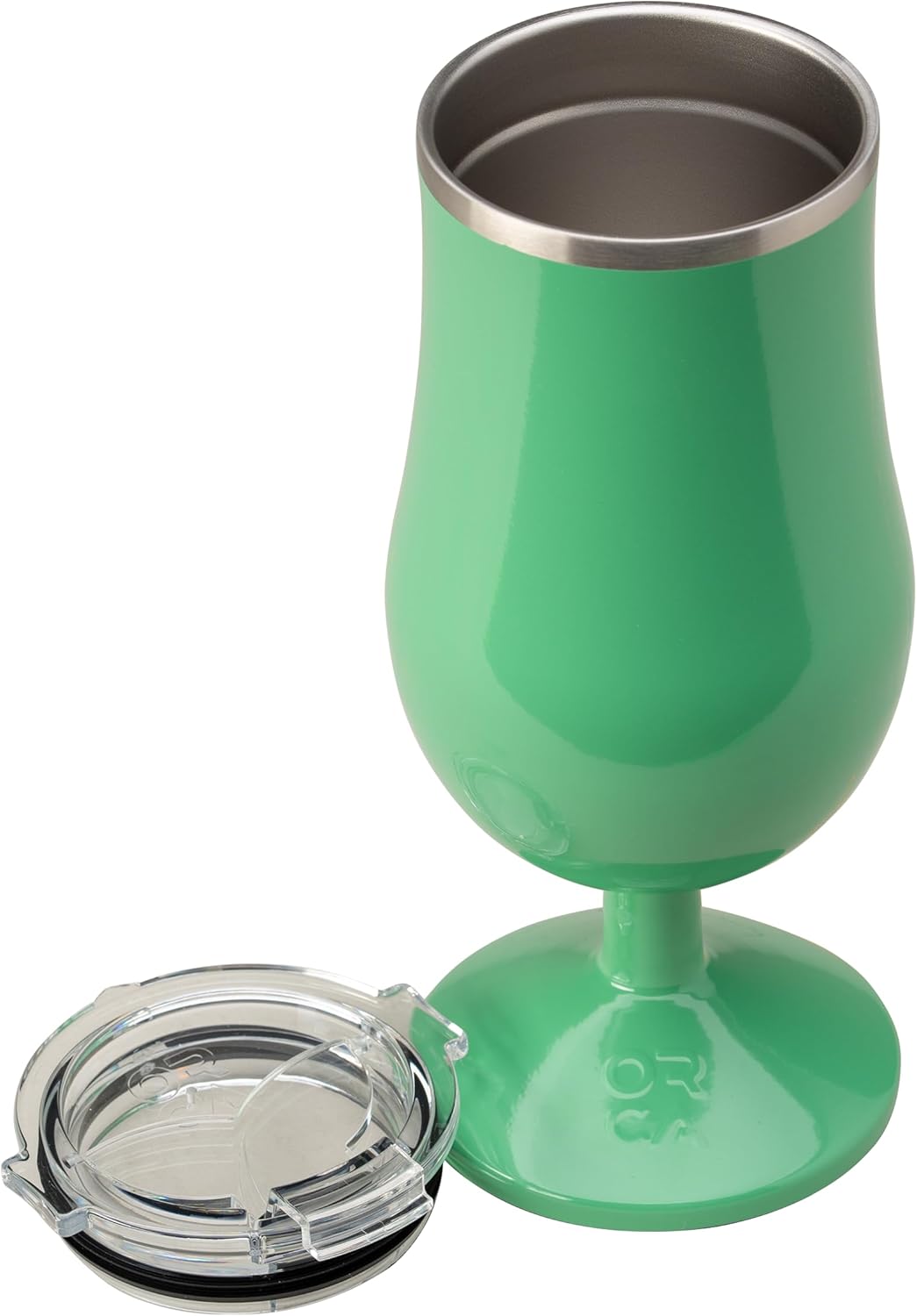ORCA Poco 17 oz Insulated Cocktail Glass | Double Walled, Stainless Steel Hurricane Glass, Lidded Tumbler for Cocktails, Wine & Cold Drinks — Jade