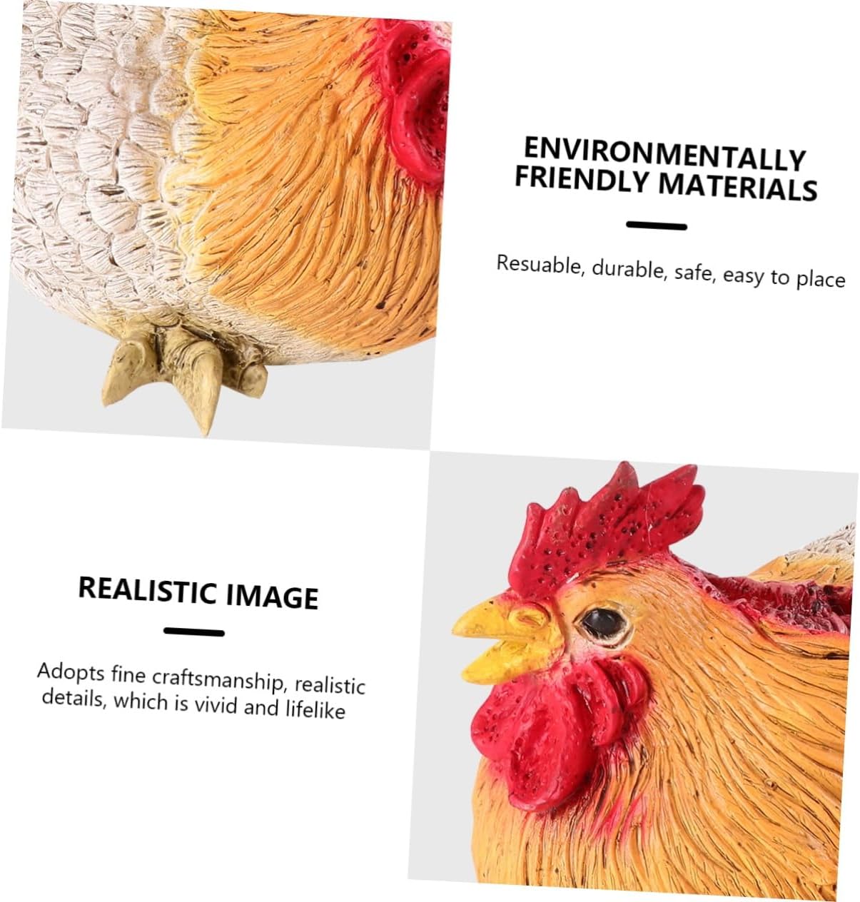 Halloween Realistic Hen Decoration Prop Tricky Props for Spooky Parties Carnivals Eye-catching Creepy Design Material for Use for Home Decor