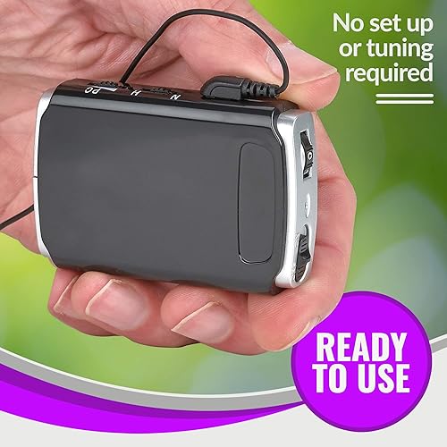 Miniatura 5 de Amplificador de sonido personal recargable  Paquete de 2, ligero y compacto sonido de bolsillo, dispositivo auditivo de audio con reducción de ruido