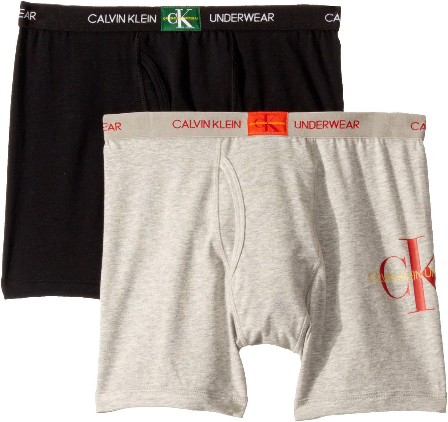 Calvin Klein Kids Boys' Modern Cotton Boxer Brief Underwear 2-Pack