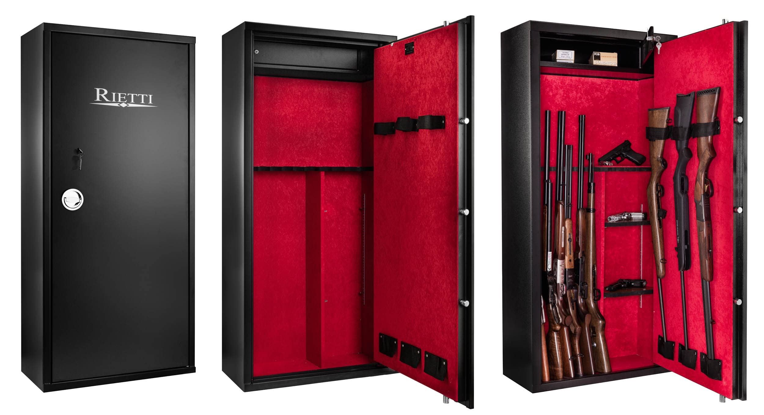 Rietti Armoire Forte Premium modulable 14 Armes / 9 Armes + étagères