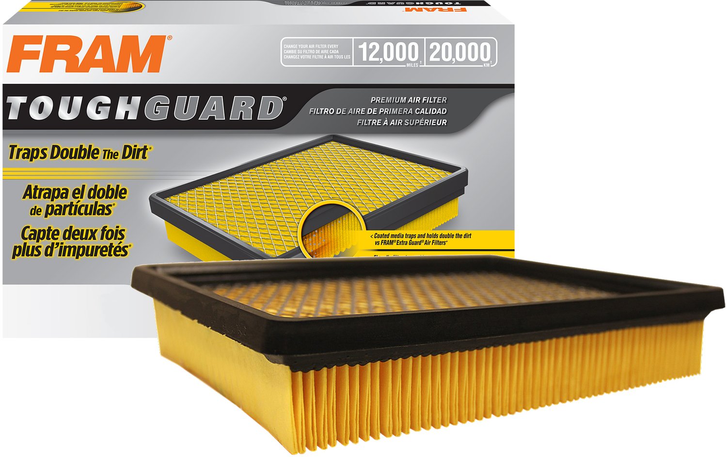 FRAM TGA7597 Tough Guard Flexible Panel Air Filter for Buick, Cadillac, Chevrolet, Oldsmobile, Pontiac and Saturn Vehicles