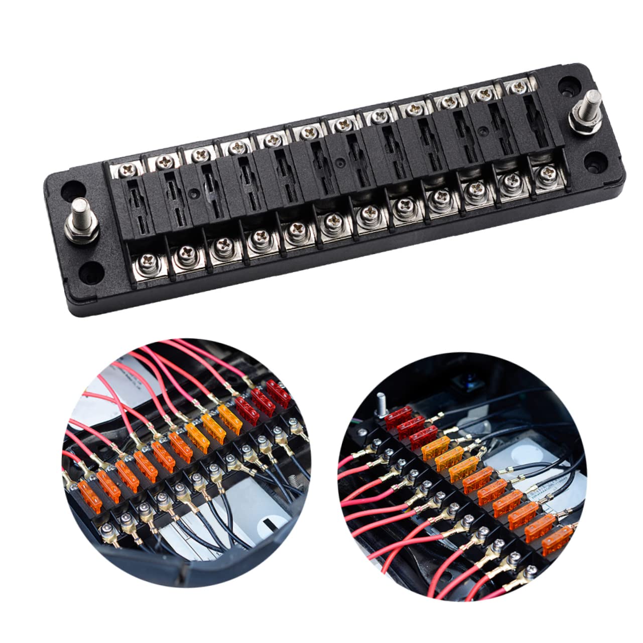 Porte-fusible à 12 Voies Étanche pour Voiture, 1 Set