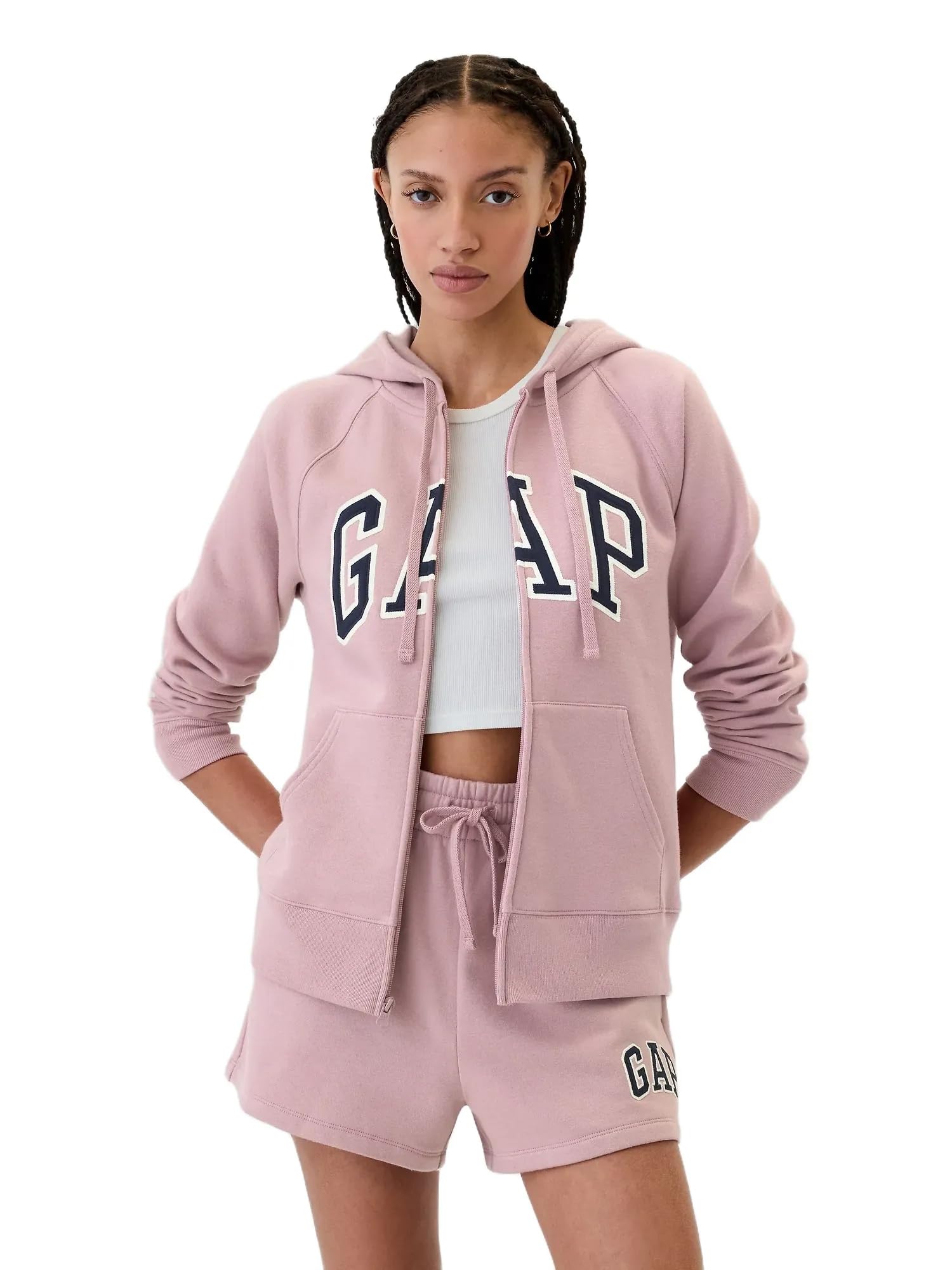 GAP Women's Logo Hoodie Hooded Full Zip Sweatshirt
