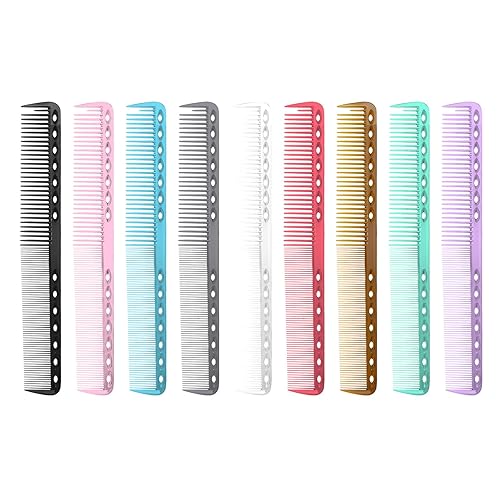 9 peines de corte de pelo de carbono, peine resistente al calor profesional para estilista