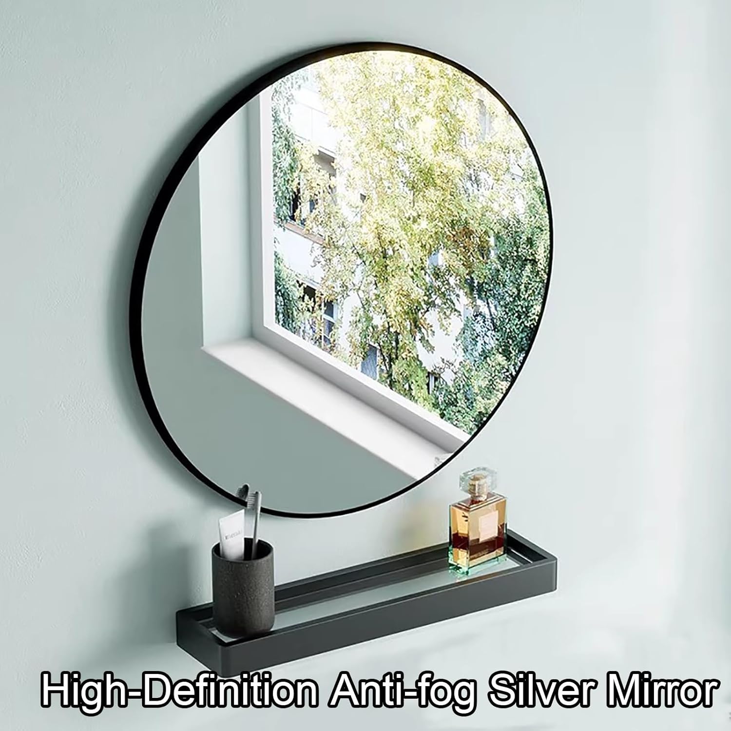 Wall-Mounted Bathroom Vanity with Ceramic Sink Space-Saving Storage Shelf & Faucet Ideal for Rvs Small Bathrooms Restrooms & Toilets - Compact & Stylish Design,S