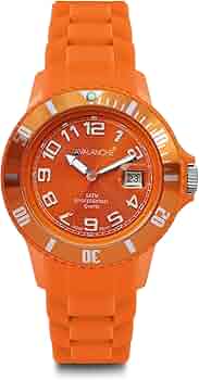アバランチ AVALANCHE クオーツ 腕時計 AV-100S-OR-40 オレンジ オレンジ
