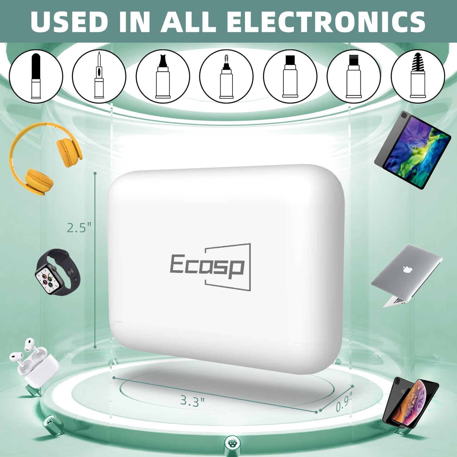 Cleaner Kit for AirPod, Multi-Tool iPhone Cleaning Kit, Cell Phone Cleaning Repair & Recovery iPhone and iPad (Type C) Charging Port, Lightning Cables, and Connectors