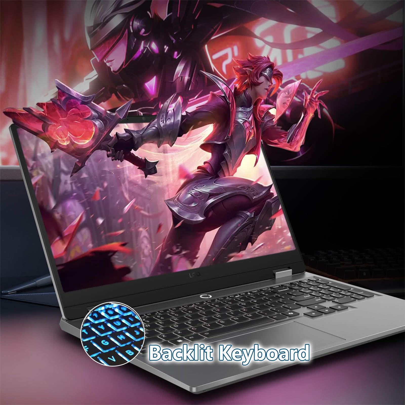 Lenovo LOQ 15.6 Gaming Laptop RTX 4060-13th Gen i7-13700H 14 Core - FHD IPS Display 144Hz - Backlit Keyboard - Windows 11 - Wi-Fi 6 - Webcam - RJ45 - HDMI Cable (32GB DDR5 RAM |2TB PCIe SSD)
