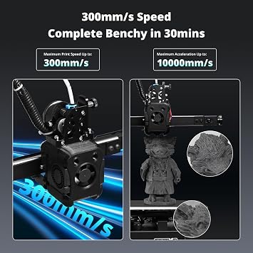 TRONXY CRUX 1S Mini 3D Printer, Direct Extruder Double OSG15 Guide Rail | High Speed Small 3D Printers for Beginners,TMC225 Silent Driver Chip,Flexible PEI Sheet,Print Size 7.09x7.09x7.09 inch