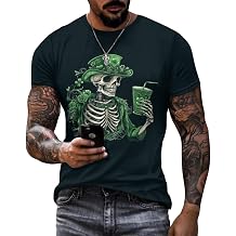 St Patricks Day Funny and Novelty Mens Clover Graphic Print T-Shirts