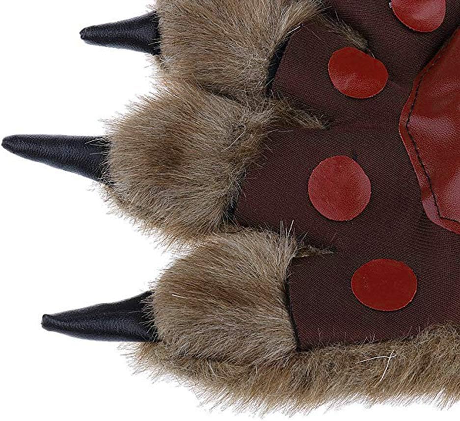Hairy Hands Animal Furry Claw Paw Gloves Werewolf Wolf Bear Gorilla Easter Halloween Costume Accessories Cosplay Festival Carnival Party Props Claw Gloves for Adults - Image 5