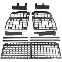 HIGH FLYING for Toyota Land Cruiser LC200 Car Modular Molle Panels Storage System Rear Cargo Rack Interior Organizer Trunk Shelf Carrier, Only Fit 7 Seats Side+Trunk Shelf with Cargo Slots