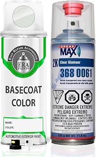 ERA Paints PW7/GW7/W12 - Bright White for DODGE Exact Match Automotive Spray Paint Spray - Essential Kit w/ 2K 3680061 Clearcoat