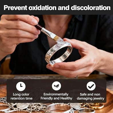 Premium Jewelry Protective Coating & Sealant Long-Lasting Tarnish Protection, Shields Against Oxidation & Wear, Preserves Sparkle for Metals & Gemstones