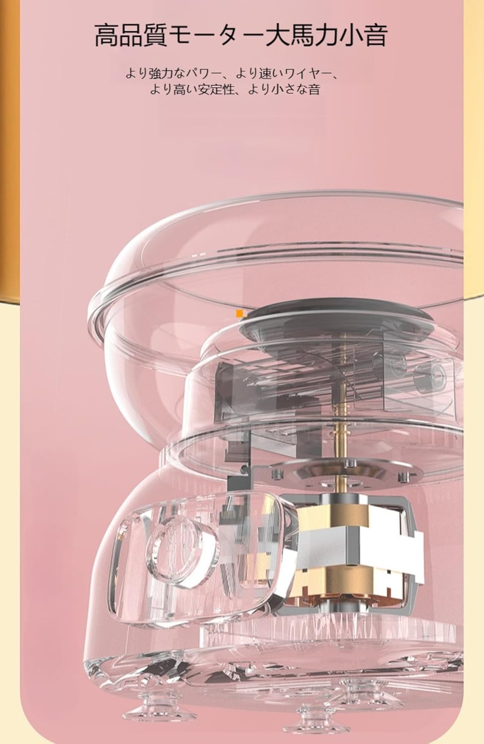 【Yecox】110V 電気式綿菓子機 専用バッグ・名人スティック付き 飴玉対応 M27