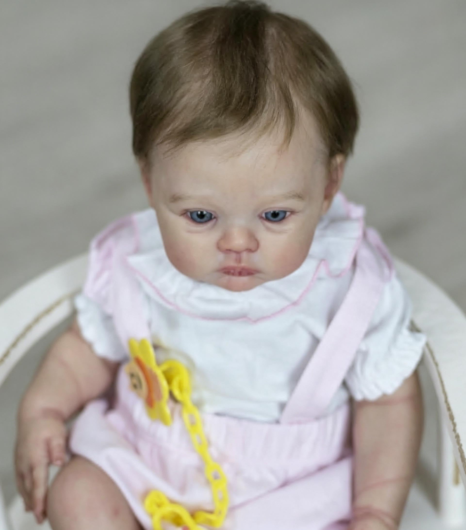 RXDOLL 45 cm Baby Reborn lalki silikonowe na całe ciało, winylowa dziewczyna, realistyczne lalki noworodka, ręcznie zakorzenione włosy, realistyczne odrodzone niemowlęta, wodoodporna zabawka dla