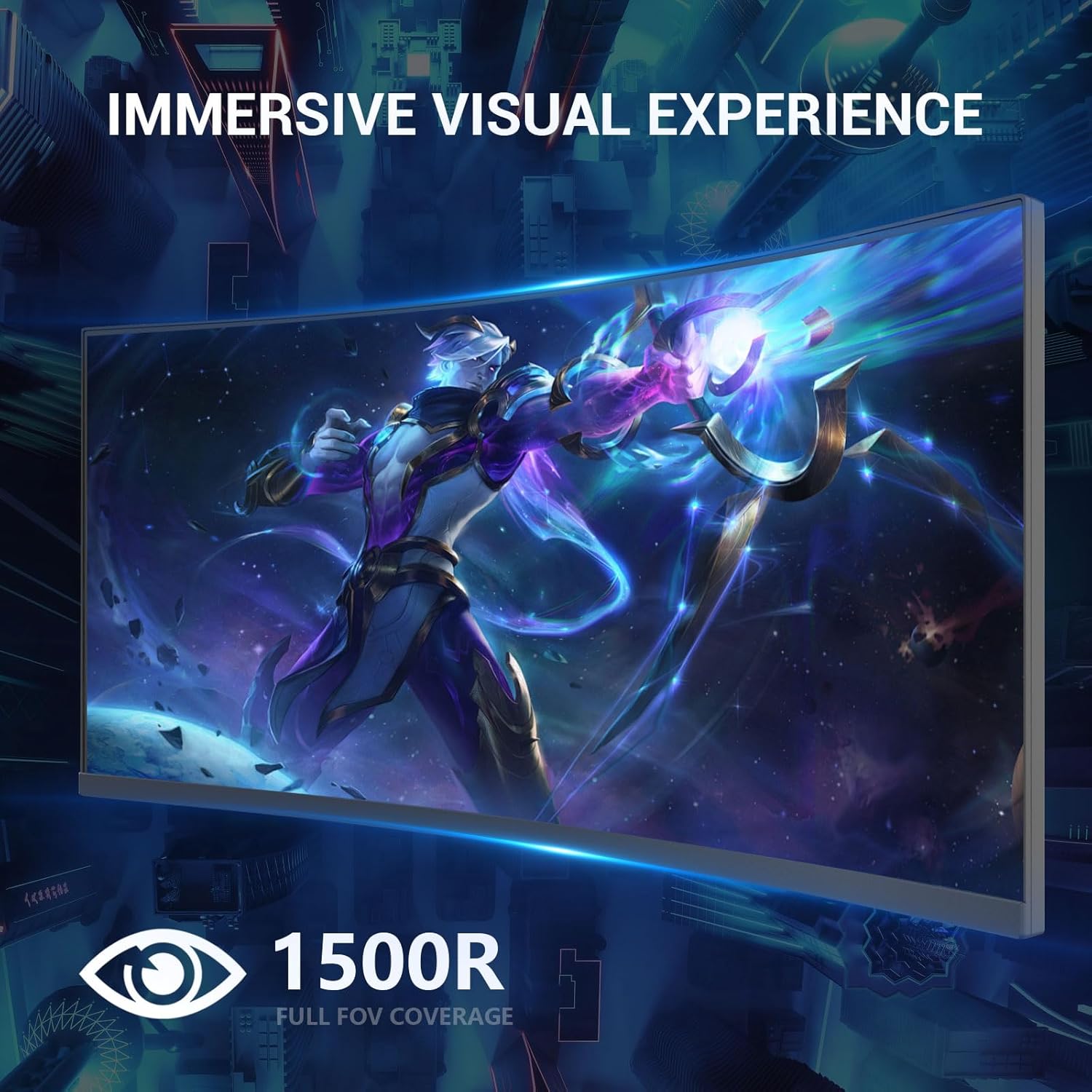 34 inch Curved Gaming Ultrawide Monitor 240hz 3440x1440,1ms(MPRT), 21:9,4000:1,1500R ,HDR, 300nits, sRGB 99%,Blue Light Filter, HDMI 2.0×2,DP 1.4×2，Lifting base, supports wall mounting（100*100mm）