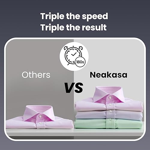 Miniatura 4 de Neakasa Magic 1 vaporizador al vacío, vaporizador de mano para ropa de viaje, succión de 2300 Pa para agarres de ropa, plancha de vapor 2 en 1, para