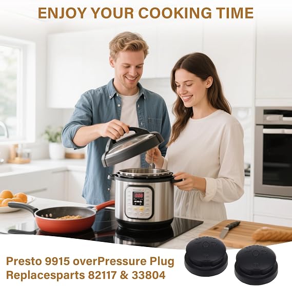09915 Pressure Cooker Overpressure Plug 6 Pack Replacement Fits for Presto | Pressure Cooker accessories for Presto Overpressure Plug