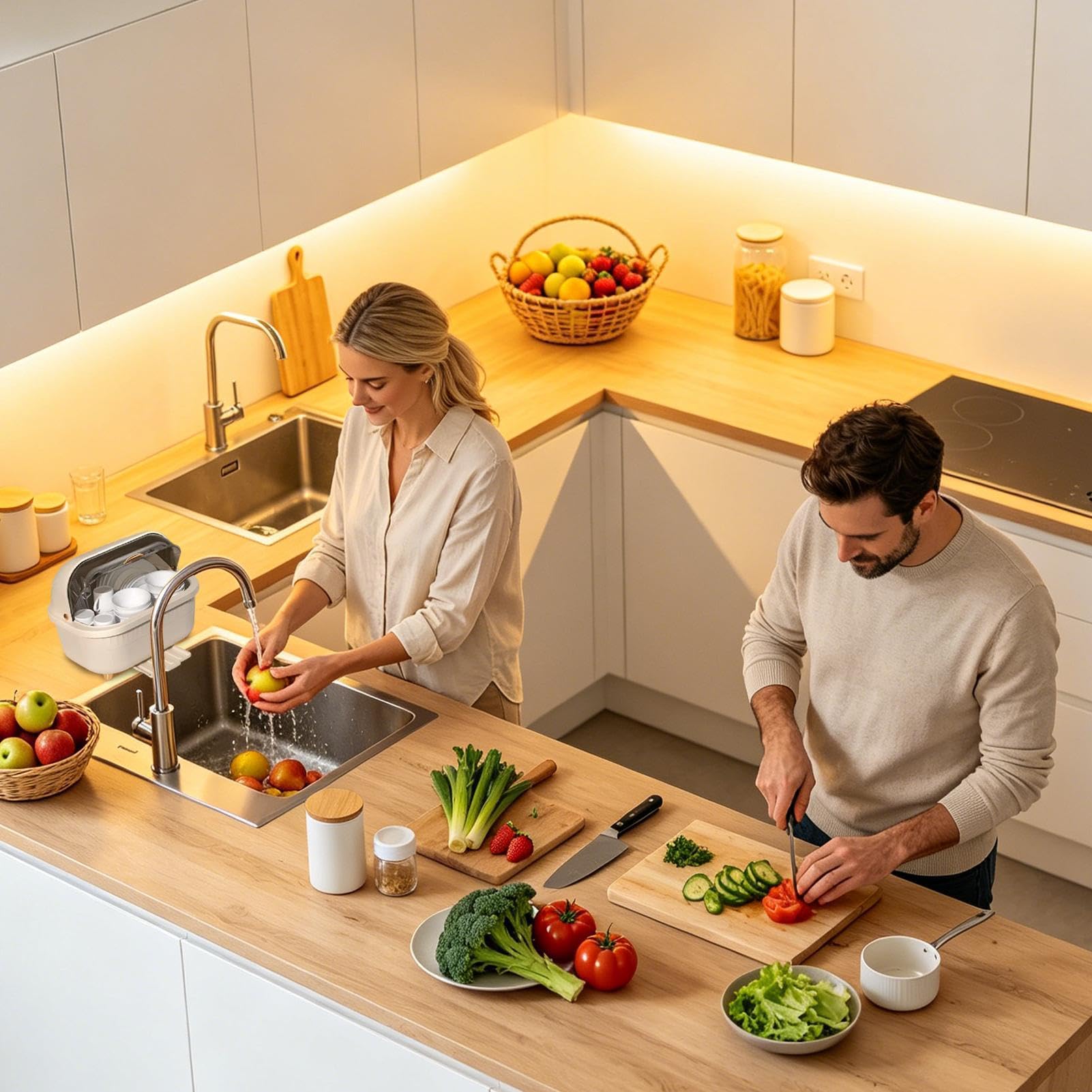 Estante para platos - Organizador de servir con tapa, Caja de almacenamiento de cubiertos - para propietarios de viviendas, inquilinos, padres, entusiastas de la cocina, apartamento, cocina, espacio