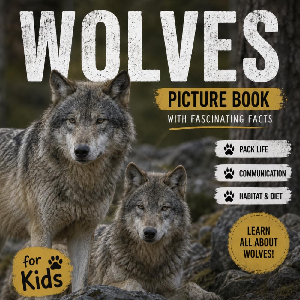 Wolves Picture Book with Fascinating Facts for Kids: All About Wolves for Kids | Wolves Coffee Table Book (Wildlife Wonders)