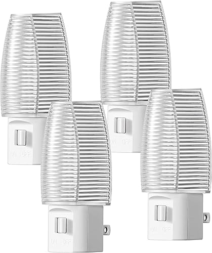Miniatura 8 de DEWENWILS Plug in Night Light with Switch, Manual ON Off LED Nightlight for Kids, Nursery, Bedroom, Bathroom, Hallway, Stairways, Corridor, Garage,