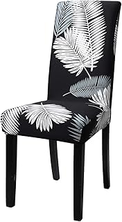 YISUN Fundas de Silla de Comedor en Spandex, Elásticas y Modernas, Extraíbles y Lavables, Fundas de Licra para Sillas Altas 4/6 Piezas Fundas Protectoras para Sillas
