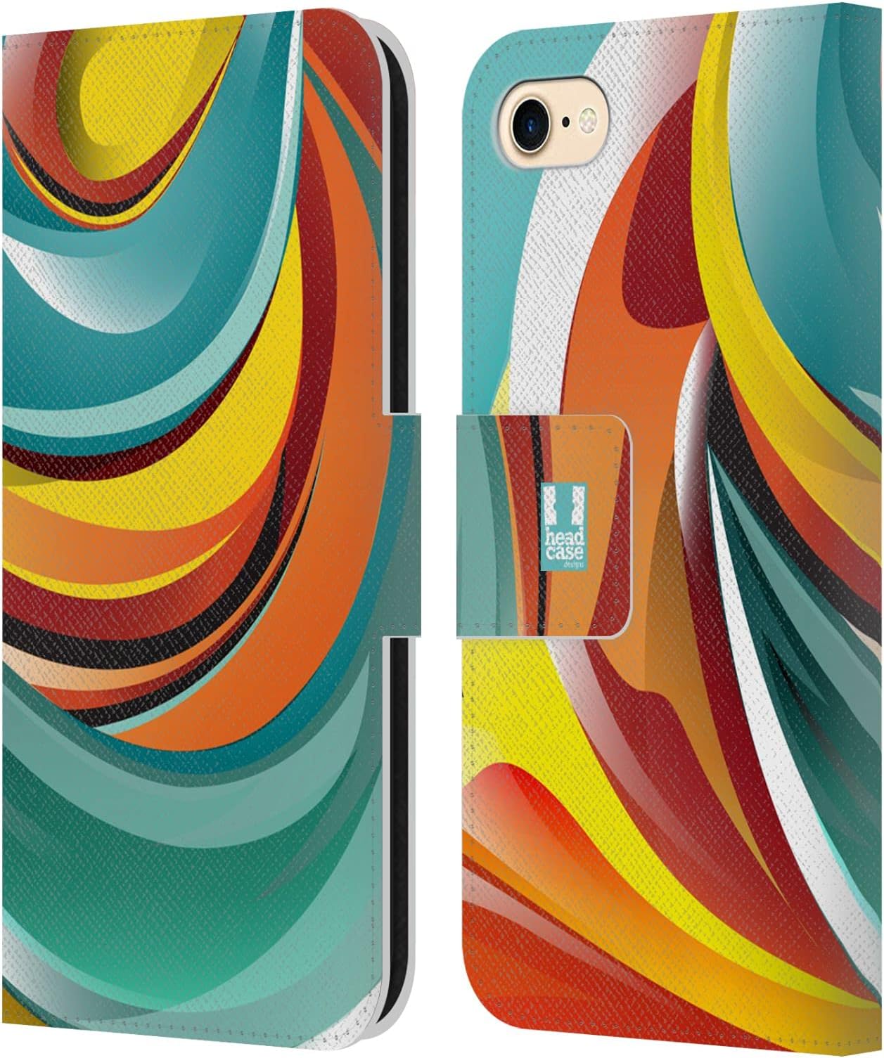 Head Case Designs Africanity Marbles Leather Book Wallet Case Cover Compatible with Apple iPhone 7/8 / SE 2020 & 2022