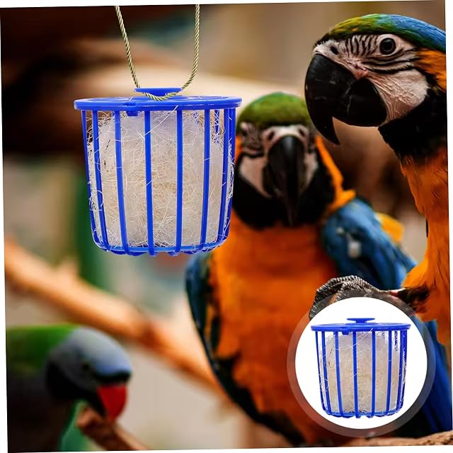 Foto 6 de 6 de Pesoncarl Nido de Pájaros de 2 uds, Nido de Canario Colgante de plástico de 3, 0x3, 0x2
