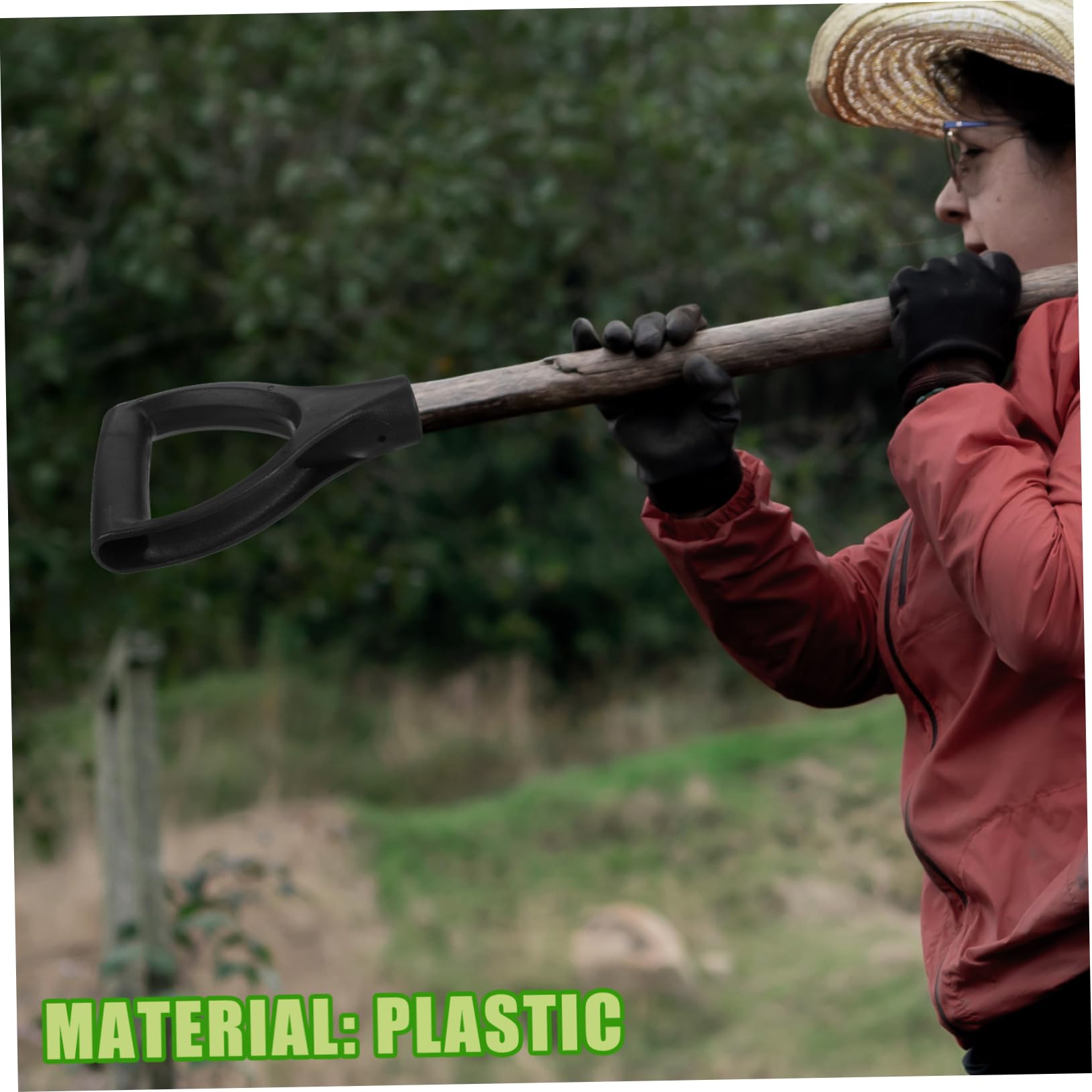 Corona SS 66000 - #2 Square Point Shovel - Hollow-Back 14 Gauge, 48 in Ash Wood Handle