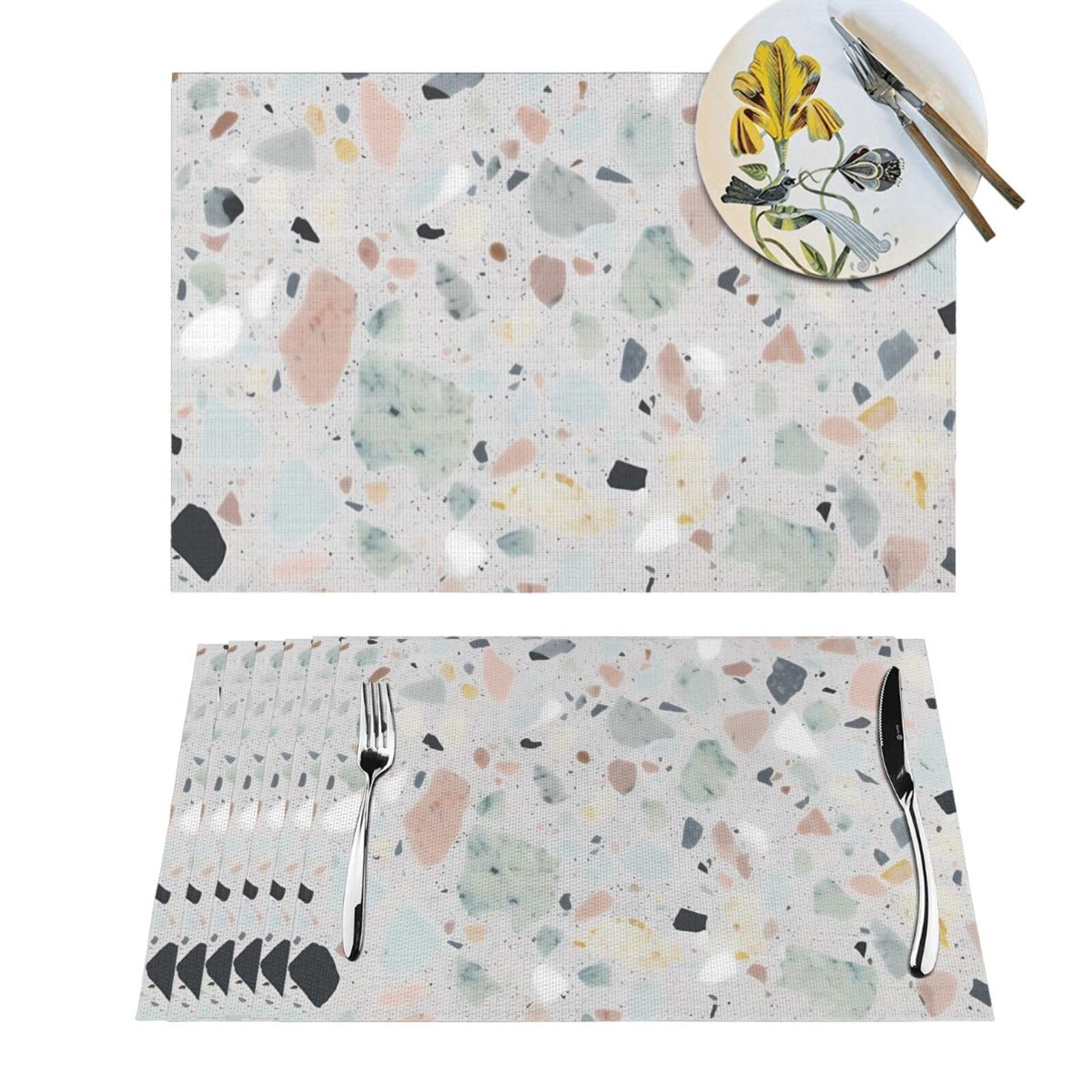Sets de table tissés anti-chaleur et antitache pour cuisine