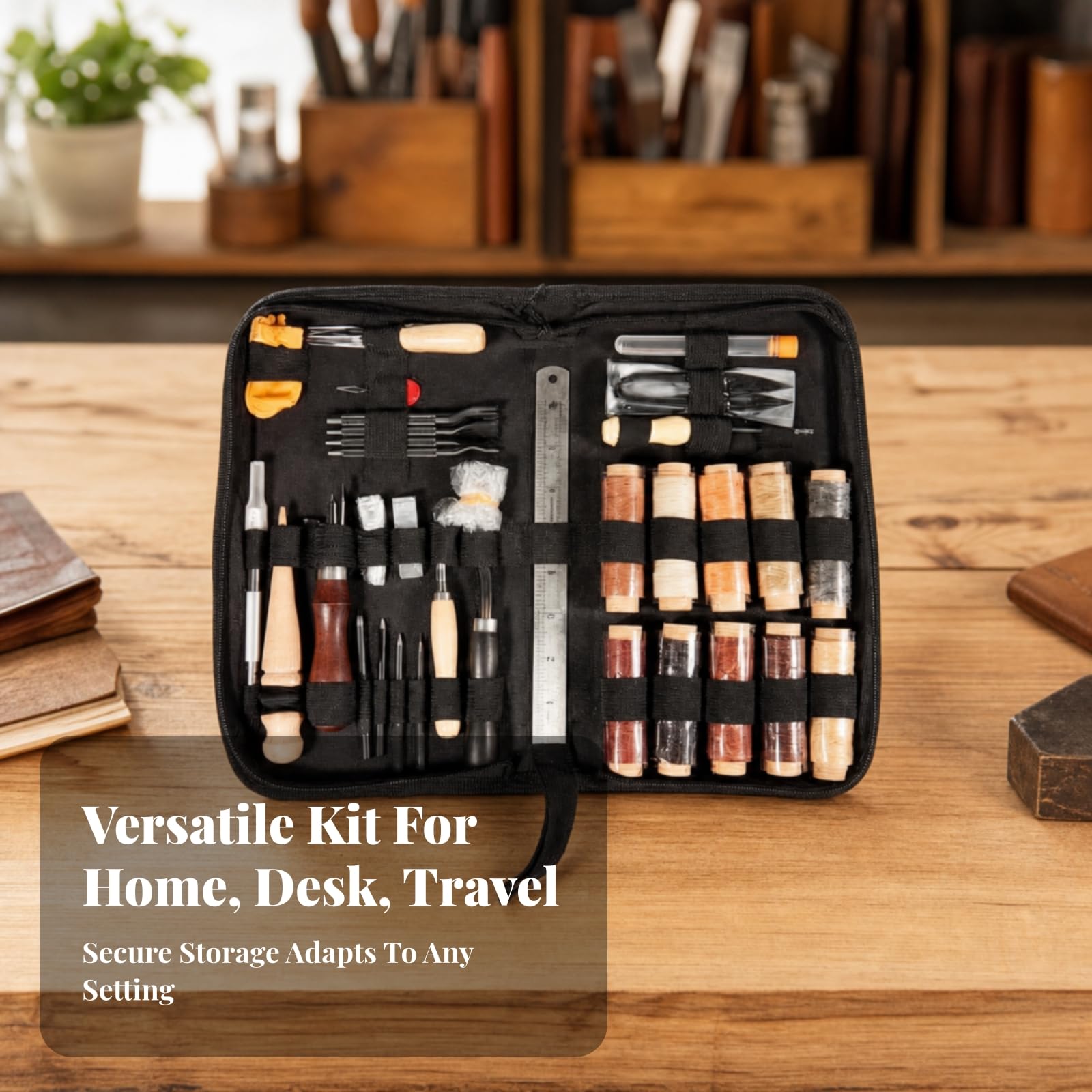 LeeQinersw Juego para Artesanía en Ergonómico | Diseño Portátil y Compacto, Kit Trabajo, Versátil, Herramienta Costura Mano, para Bricolaje, Taller, Mejorado