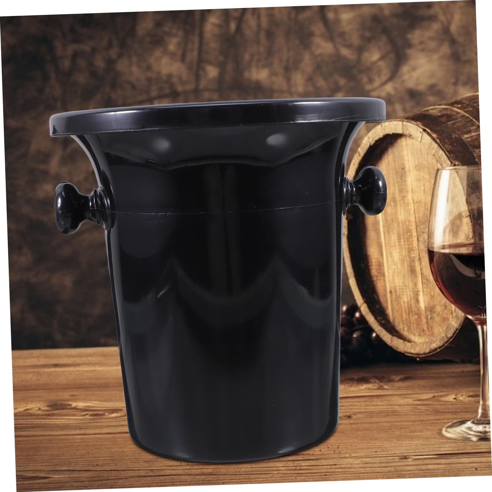 Amosfun Cubo De Hielo con Asas - 4 Piezas De Escupidera De Degustación De Vino Cubo De Volcado De Vino Cubo De Vino Barriles De Vino Frío Cubos De Hielo Tina De Bebidas para Cóctel