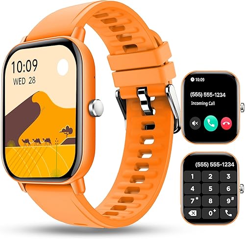 Walkerfit Reloj inteligente para hombres y mujeres, reloj inteligente Bluetooth de 2.01 pulgadas para llamadas con monitor de frecuencia cardĂaca Walkerfit Reloj inteligente para hombres y mujeres, reloj inteligente Bluetooth de 2.01 pulgadas para llamadas con monitor de frecuencia cardĂaca