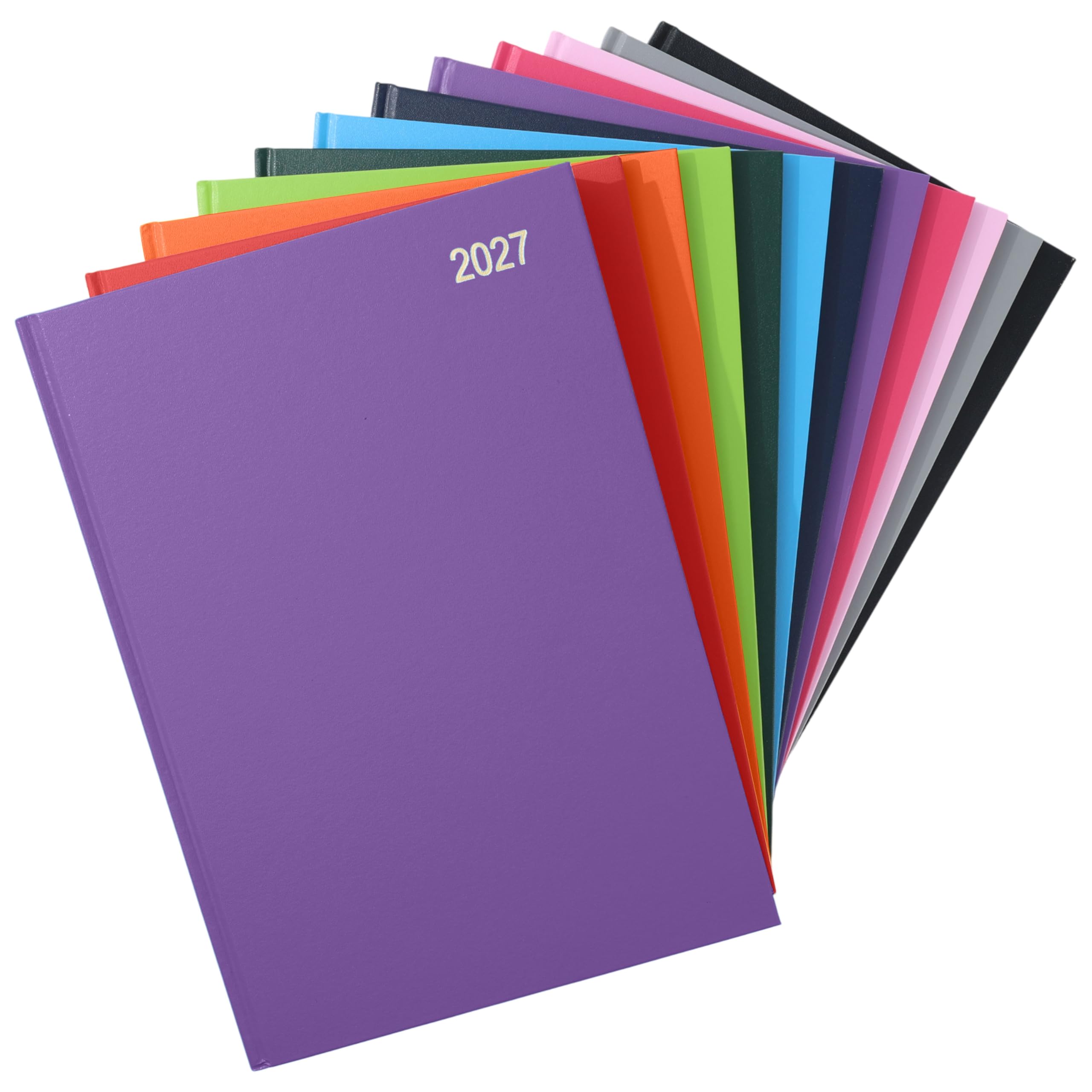 Agenda 2023, A4, 2 páginas por día, agenda académica, organizador personal, para oficina, trabajo, escuela, profesores, tapa dura con marcador de cinta, color morado (idioma español no garantizado)